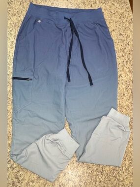 FIGS Zamora Blue Ombre Scrub Jogger Pants Women’s M/T